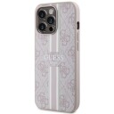 Guess Hardcase til iPhone 13 Pro/13 6,1" Rosa med MagSafe - Printed Stripes