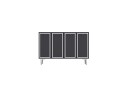 Velorae Konsollbord 120 cm   Antrasitt/Sølv