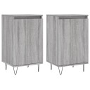 vidaXL Skjenker 2 stk grå sonoma 40x35x70 cm konstruert tre