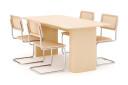 Scandinavian Choice Kopparbo Spisebord 160 220 cm Forlengbart med 4 stk Build Matstkolar Hvit