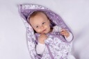 Babyteppe med eng og navn. Lavender