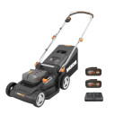 Worx WG745E Gressklipper - 2 x 20V batterier, 4.0Ah