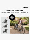 Hauck Bike N Walk Sykkelvogn Light Grey