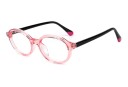 Briller Sandcase fra eo Kids Rosa Acetate Rund Small