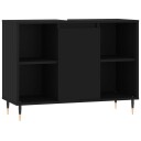  Baderomsskap svart 80x33x60 cm konstruert tre
