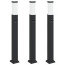  Pullertlys med sensor 3 stk 80 cm svart IP44