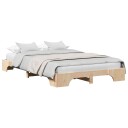  Senge ramme Naturlig Solid furutre 140 x 190 cm Holdbar
