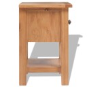 vidaXL Nattbord 36x30x47 cm heltre eik
