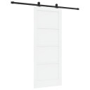 vidaXL Skyvedør Hvit og svart 83 x 202 cm Heltre furu