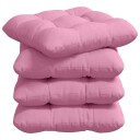  Seteputer 4 pcs Rosa 45 x 45 x 12 cm stoff