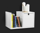 Mavis Falsterbo Bedside Table Wall Mounted White Lacquer