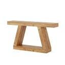 Relieffbord i tre / konsollbord i bondestil / smalt relieffbord i rustikk design for gang og stue