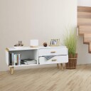 Skjenk med avrundet kant – nordisk design rikelig med oppbevaring