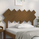 vidaXL Sengegavl honningbrun 132x3x81 cm heltre furu