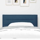  LED Hodegjerde Linje Design Blå 100 cm Stoff