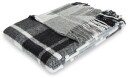 ByBorg Ullpledd - Mykt ullteppe - Check grey - 130x200 cm - By Borg