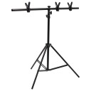  Bakgrunnsstativ T-form svart 91x60x(70-200) cm