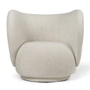 Ferm Living Rico Lounge Lenestol Soft Bouclé   Off white/Sand