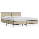 Sengeramme sonoma eik 150x200 cm konstruert tre og metall 8721102612992