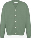 Knowledge Cotton Apparel Soufflé Yarn Cardigan LILY PAD XL