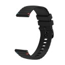 Silikonarmbånd til Samsung Galaxy Gear S3 Frontier - Svart