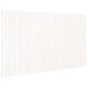 vidaXL Veggmontert sengegavl hvit 204x3x110 cm heltre furu
