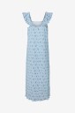 pieces Maxikjole pcFlora Strap Flounce Dress Jrs BC Blå