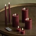 Edelweiss LED Telys 4pk   Ruby Red Rød