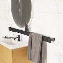 Dansani Illumi Hylle med Stikkontakt E, USB Stik Svart Matt / 200cm