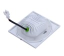 Gisela LED Vegg/Trapp Armatur 4W Dimbar IP54 Hvit Veggboksmontering