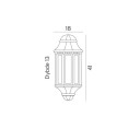Norlys - Genova Utendørs Vegglampe Svart