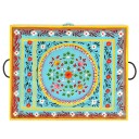 vidaXL Håndmalt oppbevaringsboks 50x40x40 cm heltre mango