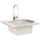  Vask Hvit 430 x 460 mm 80% kvarts og 20% harpiks