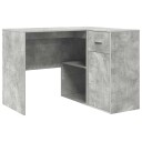  Hjørneskrivebord Betonggrå 102x88x75 cm Konstruert tre