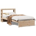  Sengeramme med hodegavl 75x190 cm heltre furu 3305979