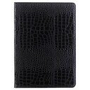 iPad Air Folio-veske Krokodillemønster Svart