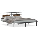  Sengeramme uten madrass røkt eik 160x200 cm konstruert tre 4106746