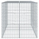 Gabionkurv med deksel 200x100x100 cm galvanisert jern