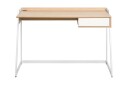 Skrivebord Quitoi 120 cm med Oppbevaringsskuff   Hvit/Lysebrun