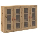 Vegghengteskap 2 stk Artisan Eik 69,5 x 34 x 90 cm   Laget av ingeniørtre.
