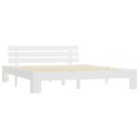vidaXL Sengeramme hvit heltre furu 180x200 cm