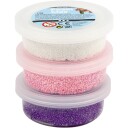 Creativ Company Foam Clay 3 x 14 gr. Glitter/Metallic rosa
