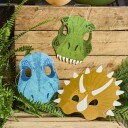Club Green Hootyballoon Papirmasker Dinosaurer 6-pakning HBPD111