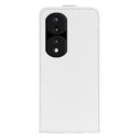 Honor 70 Pro Vertikalt Flip-Deksel med Kortlomme Hvit