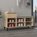 vidaXL Skoskap sonoma eik 102x36x60 cm konstruert tre