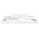 vidaXL Plantekasse hvit 112x112x27 cm heltre furu