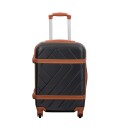 Borg Living Kabinkoffert - Hardcase lettvektskoffert - Str liten - Retro svart