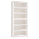 vidaXL Bokhylle hvit 80x35x183 cm heltre furu