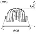 Hide A Lite Optic XL Tilt Downlight 15 W fasedimming 3000 K Belysning
