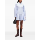 Ganni Stripe Shirt Dress   Blue   38
